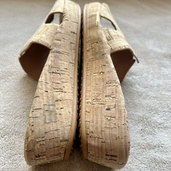 L'Amour Des Pieds Catiana Natural Open Toe Slip On Slide Cork Sandals US 7 M - Picture 15 of 16